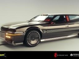 Cyberpunk2077 Delamain Taxi Side