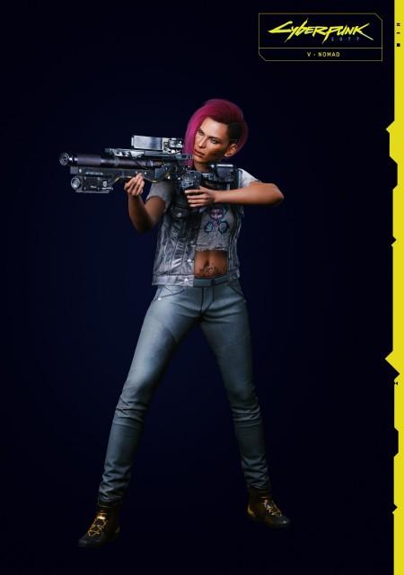 Cyberpunk 2077 V Female Nomad Action