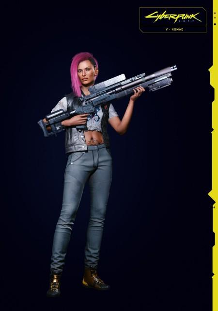 Cyberpunk 2077 V Female Nomad Idle