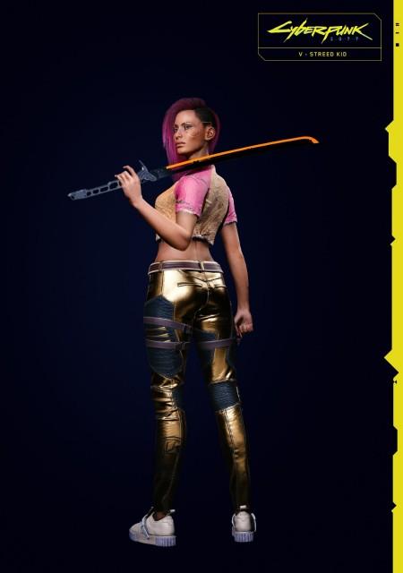 Cyberpunk 2077 V Female Street Kid Idle