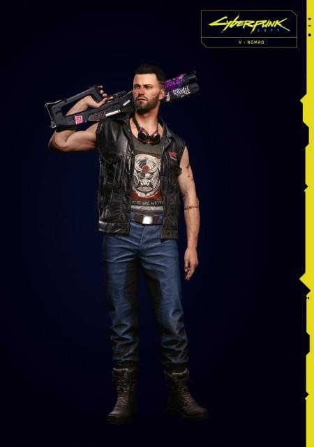 Cyberpunk 2077 V Male Nomad Idle