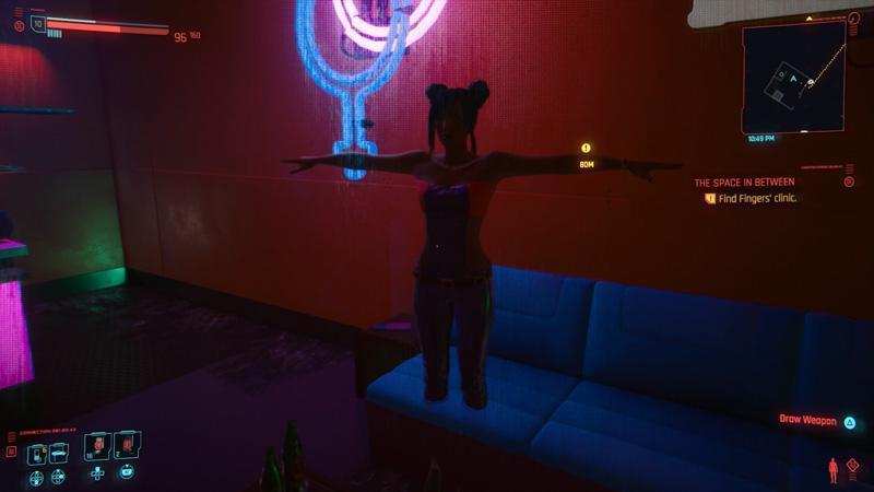 cyberpunk t pose sofa