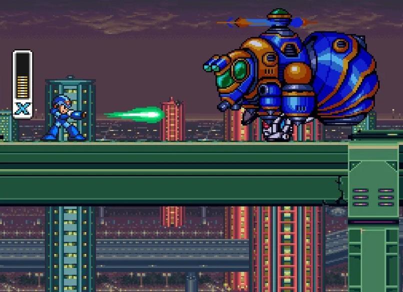 megaman x deserves a remake - X shoots at a flying robot