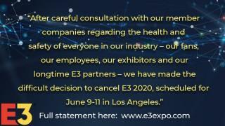 E3 2020 Cancelled Due to Growing Concerns Over COVID-19 VIRUS