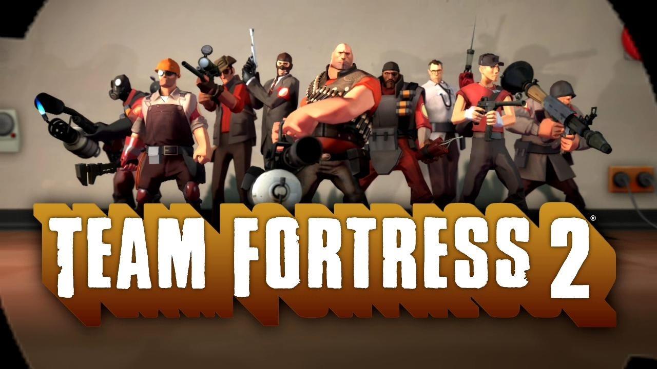 team fortress 2 promotional image showing all characters