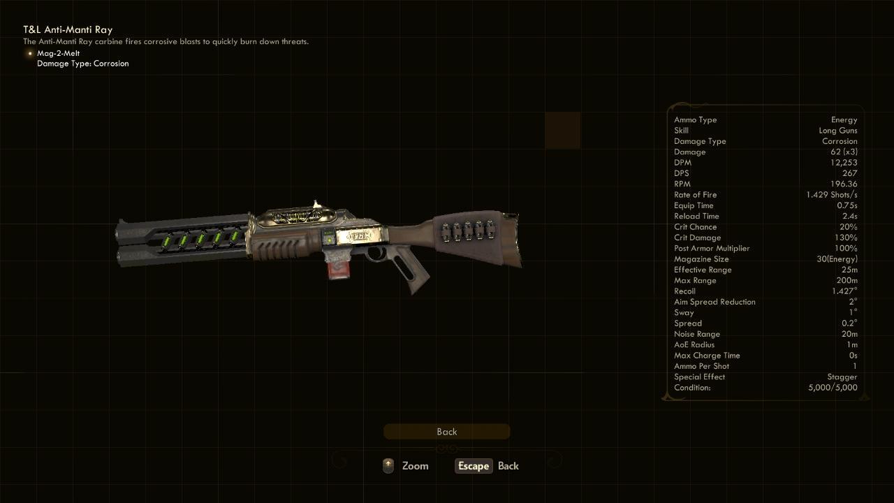 Anti-Manti Ray - The Outer Worlds Weapons Anti-Manti Ray - The Outer Worlds Weapons