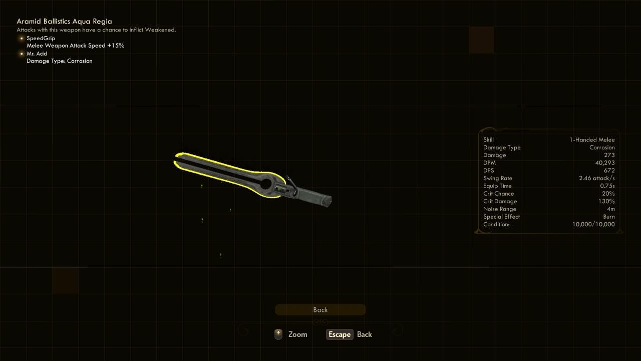 Aqua Regia - The Outer Worlds Weapons Aqua Regia - The Outer Worlds Weapons