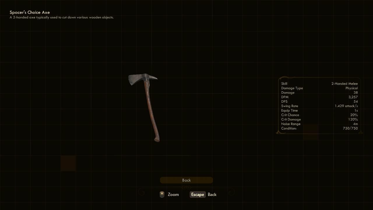 Axe - The Outer Worlds Weapons Axe - The Outer Worlds Weapons