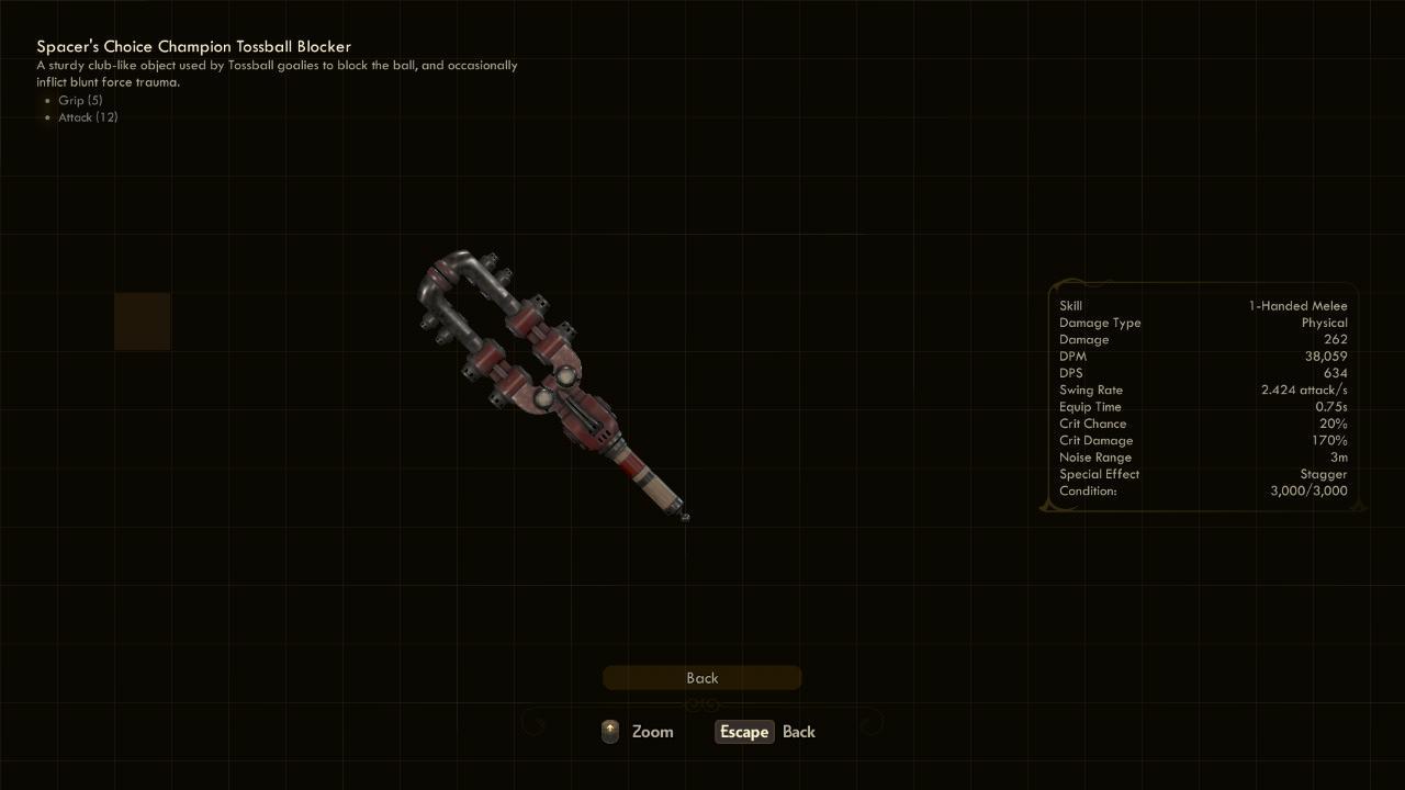 Champion Tossball Blocker - The Outer Worlds Weapons Champion Tossball Blocker - The Outer Worlds Weapons