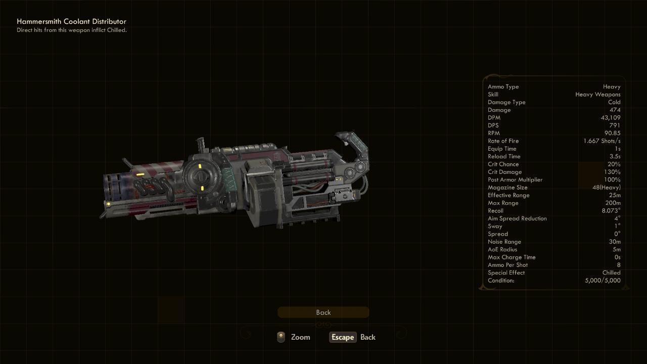 Coolant Distributor - The Outer Worlds Weapons Coolant Distributor - The Outer Worlds Weapons