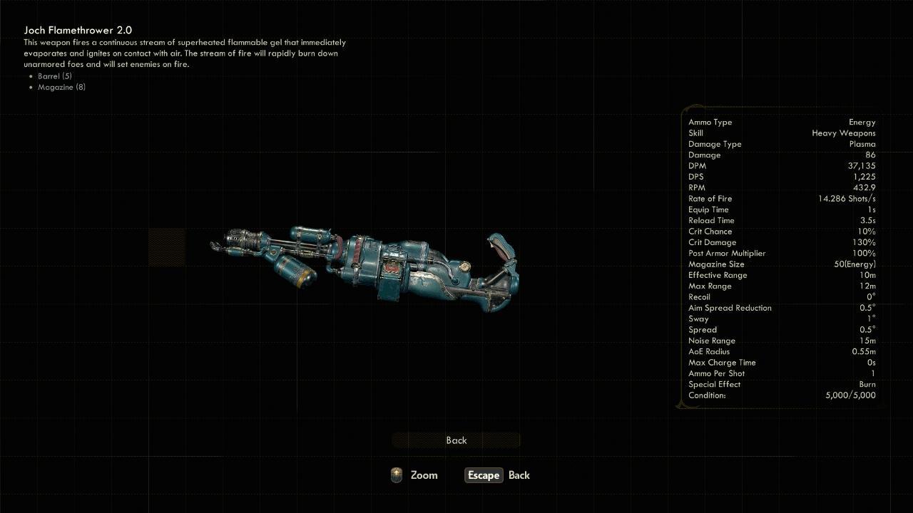 Flamethrower 2.0 - The Outer Worlds Weapons Flamethrower 2.0 - The Outer Worlds Weapons