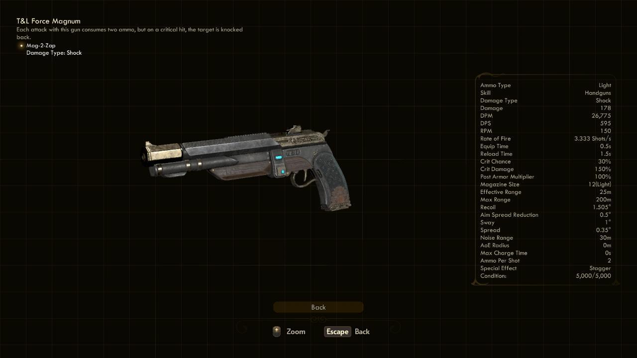 Force Magnum - The Outer Worlds Weapons Force Magnum - The Outer Worlds Weapons