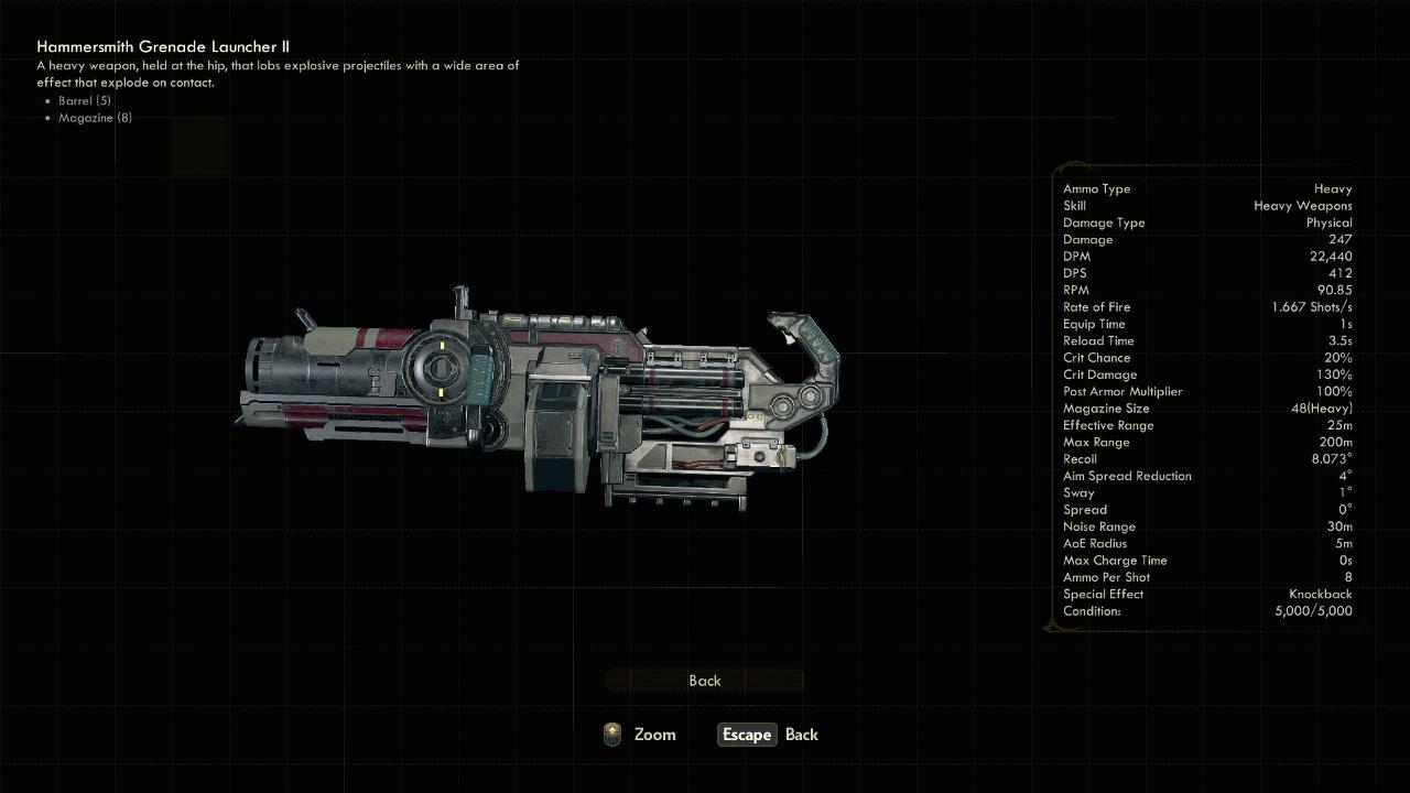 Grenade Launcher II - The Outer Worlds Weapons Grenade Launcher II - The Outer Worlds Weapons
