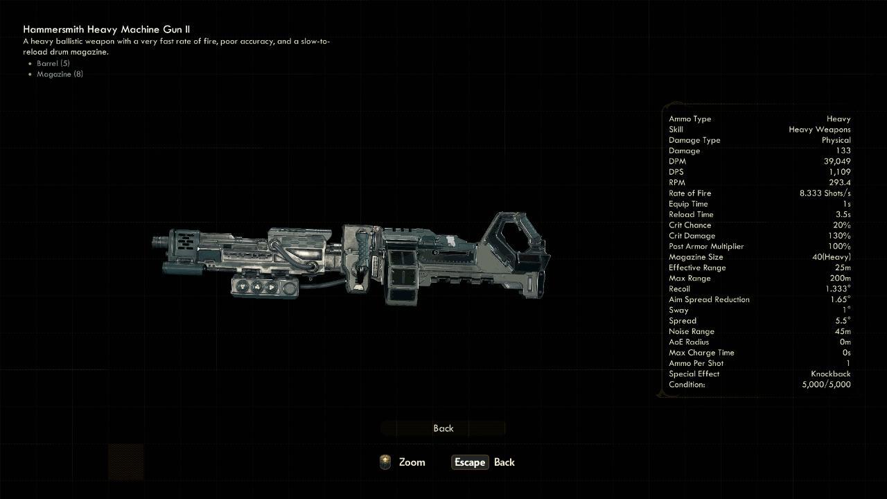 Heavy Machine Gun II - The Outer Worlds Weapons Heavy Machine Gun II - The Outer Worlds Weapons