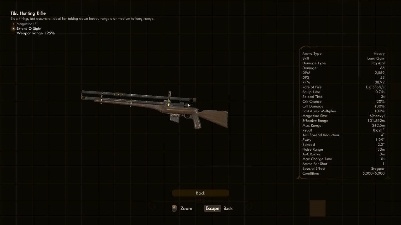 Hunting Rifle - The Outer Worlds Weapons Hunting Rifle - The Outer Worlds Weapons
