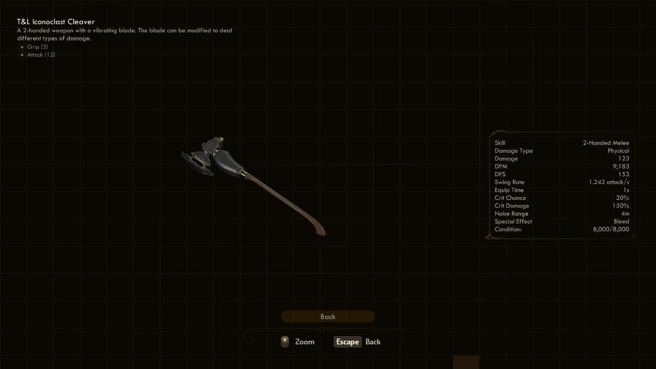Iconoclast Cleaver - The Outer Worlds Weapons Iconoclast Cleaver - The Outer Worlds Weapons