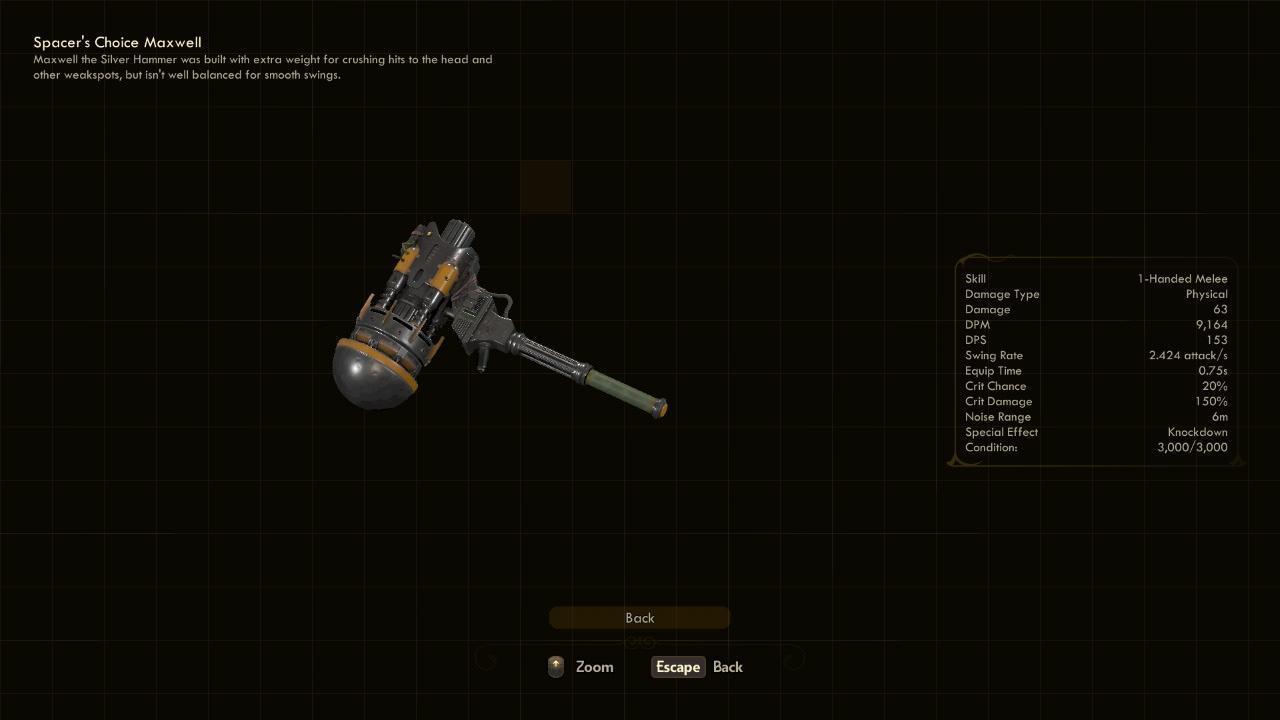 Maxwell - The Outer Worlds Weapons Maxwell - The Outer Worlds Weapons