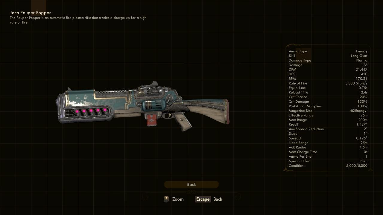 Pauper Popper - The Outer Worlds Weapons Pauper Popper - The Outer Worlds Weapons