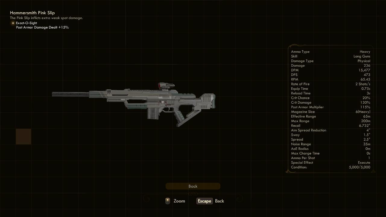 Pink Slip - The Outer Worlds Weapons Pink Slip - The Outer Worlds Weapons