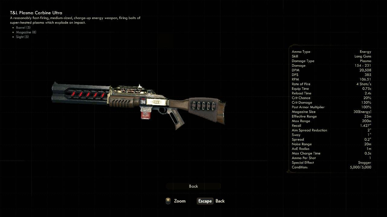 Plasma Carbine Ultra - The Outer Worlds Weapons Plasma Carbine Ultra - The Outer Worlds Weapons
