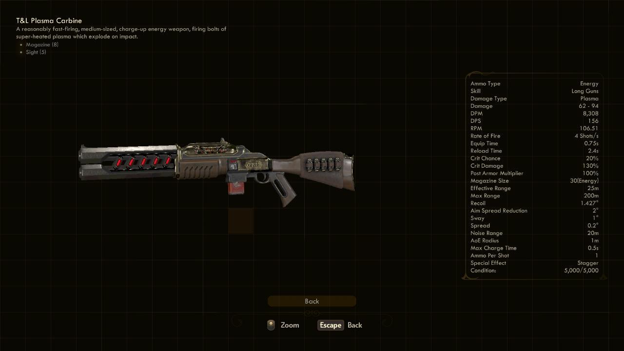 Plasma Carbine - The Outer Worlds Weapons Plasma Carbine - The Outer Worlds Weapons