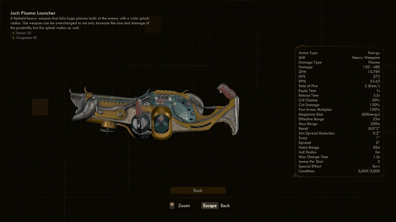 Plasma Launcher - The Outer Worlds Weapons Plasma Launcher - The Outer Worlds Weapons