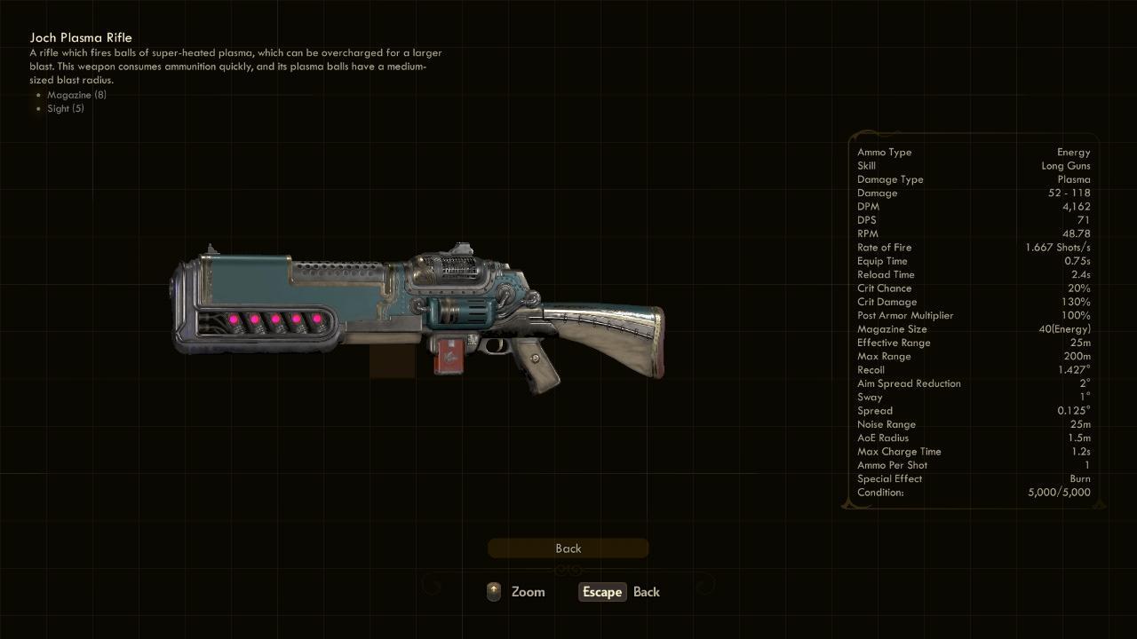 Plasma Rifle - The Outer Worlds Weapons Plasma Rifle - The Outer Worlds Weapons