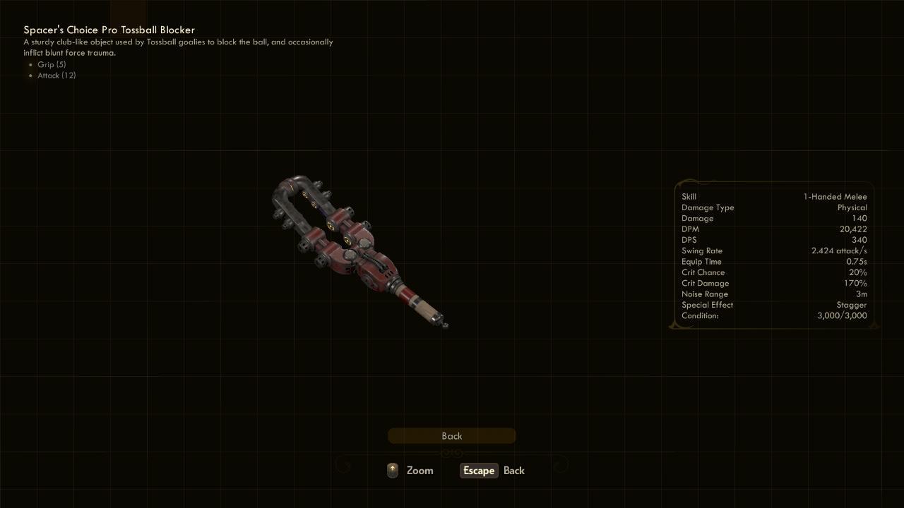 Pro Tossball Blocker - The Outer Worlds Weapons Pro Tossball Blocker - The Outer Worlds Weapons