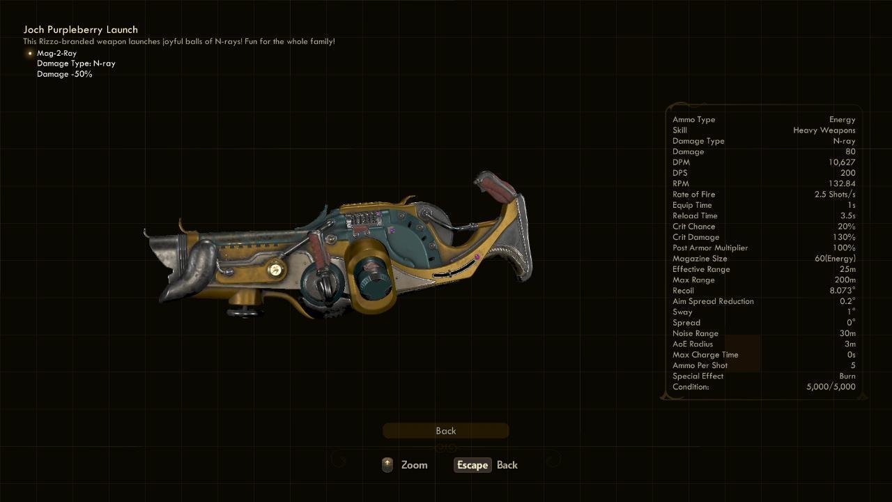 Purpleberry launch - The Outer Worlds Weapons Purpleberry launch - The Outer Worlds Weapons