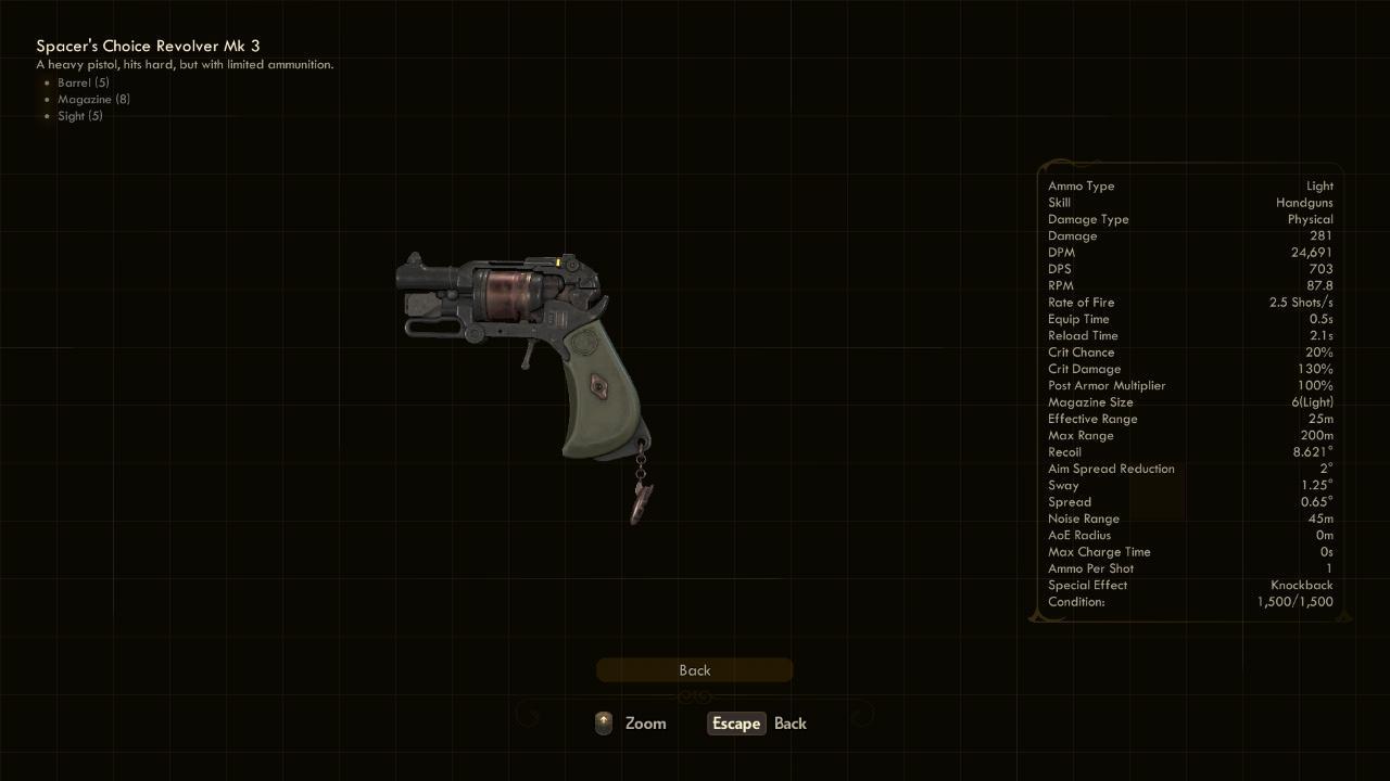 Revolver Mk 3 - The Outer Worlds Weapons Revolver Mk 3 - The Outer Worlds Weapons