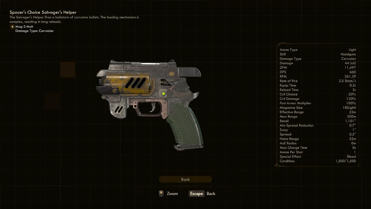 Salvager's Helper - The Outer Worlds Weapons Salvager's Helper - The Outer Worlds Weapons