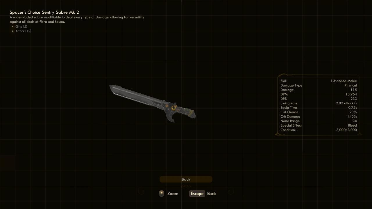 Sentry Sabre Mk2 - The Outer Worlds Weapons Sentry Sabre Mk2 - The Outer Worlds Weapons