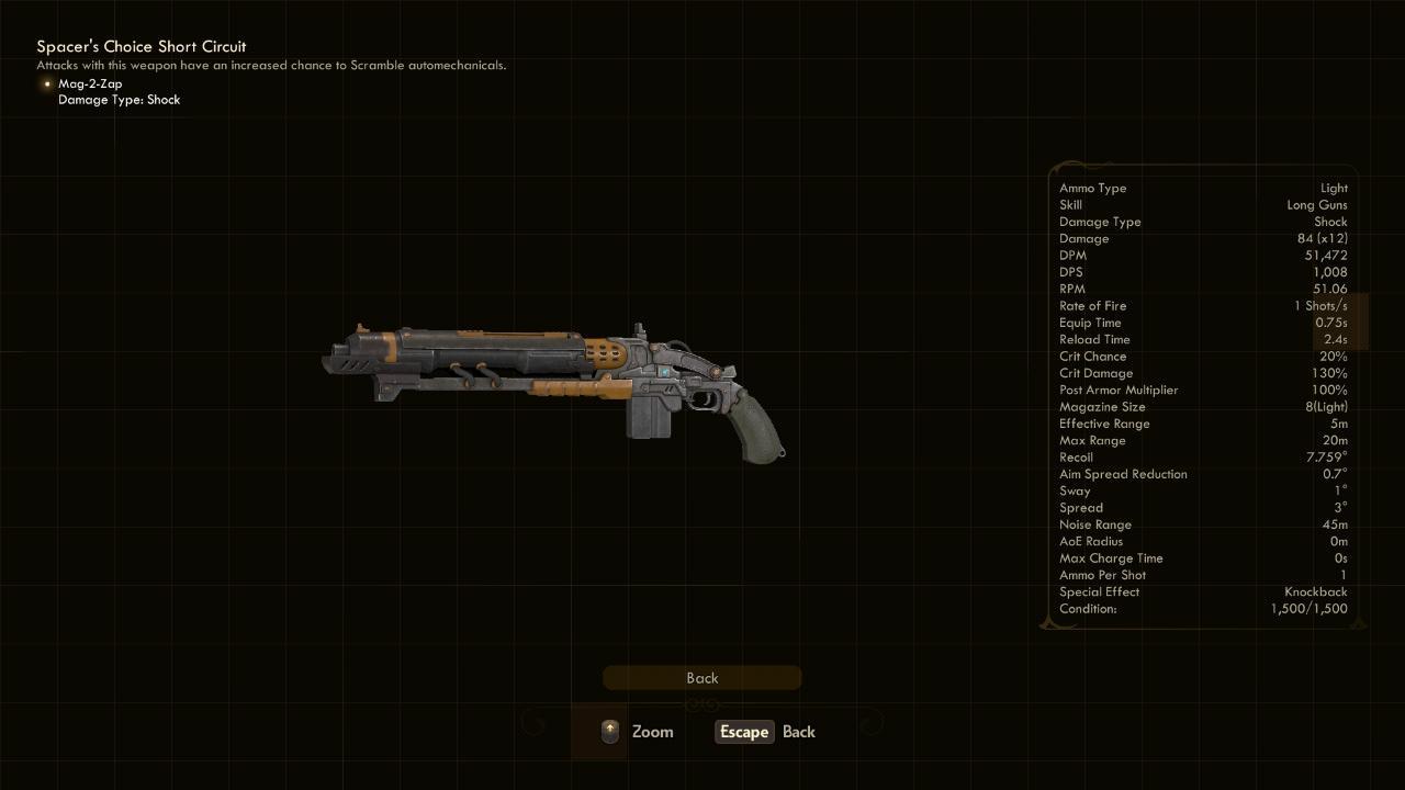 Short Circuit - The Outer Worlds Weapons Short Circuit - The Outer Worlds Weapons