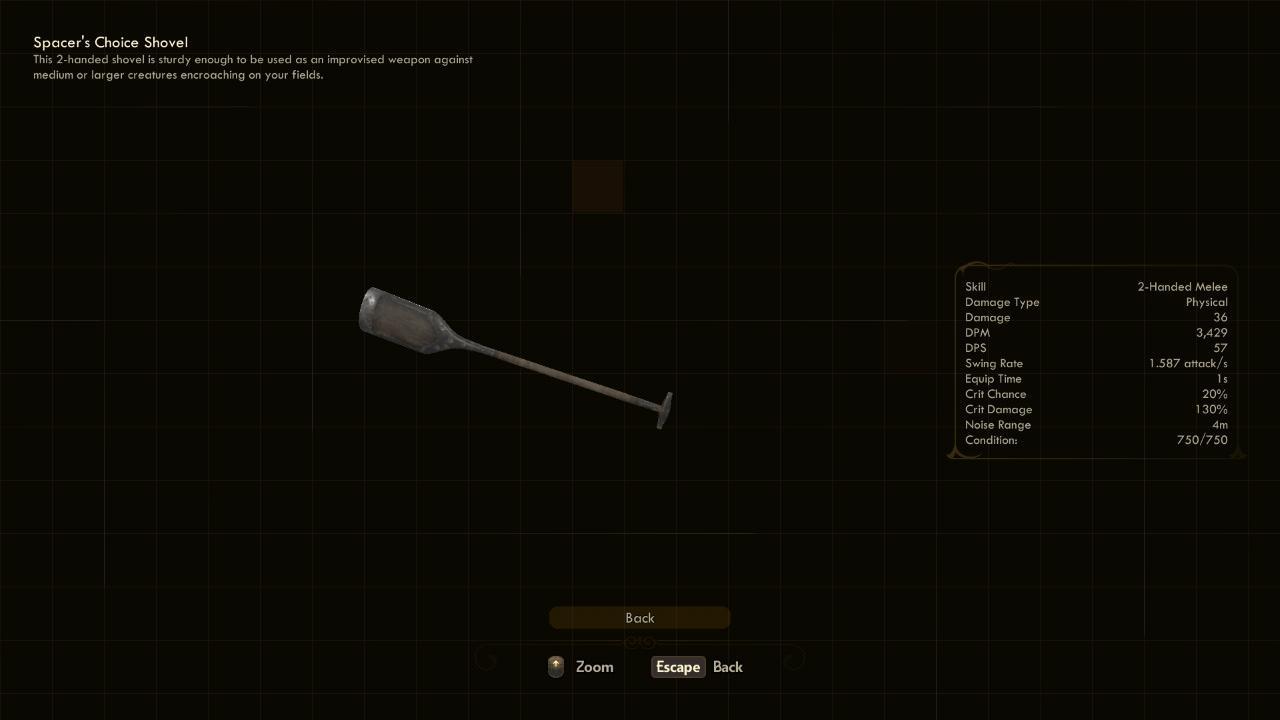 Shovel - The Outer Worlds Weapons Shovel - The Outer Worlds Weapons