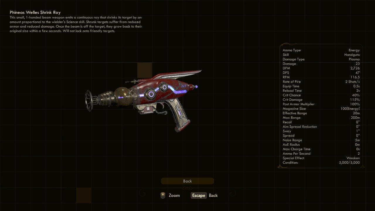 Shrink Ray - The Outer Worlds Weapons Shrink Ray - The Outer Worlds Weapons