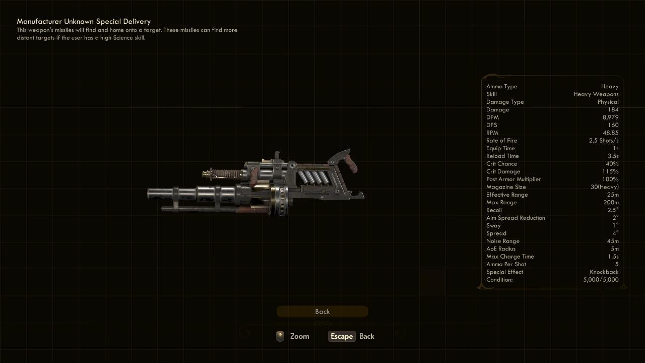 Special Delivery - The Outer Worlds Weapons Special Delivery - The Outer Worlds Weapons