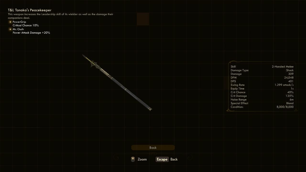 Tanaka's Peacekeeper - The Outer Worlds Weapons Tanaka's Peacekeeper - The Outer Worlds Weapons