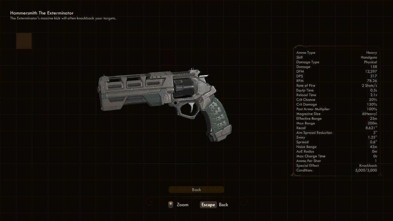 The Exterminator - The Outer Worlds Weapons The Exterminator - The Outer Worlds Weapons
