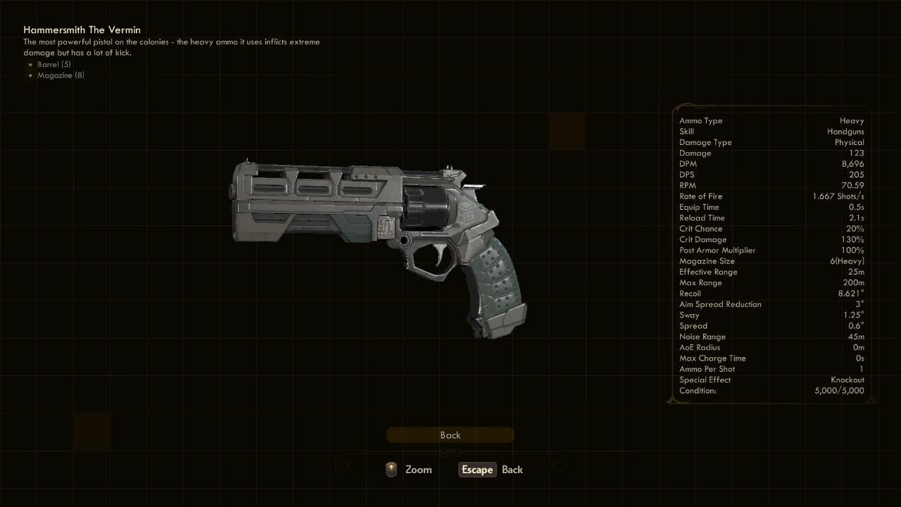 The Vermin - The Outer Worlds Weapons The Vermin - The Outer Worlds Weapons