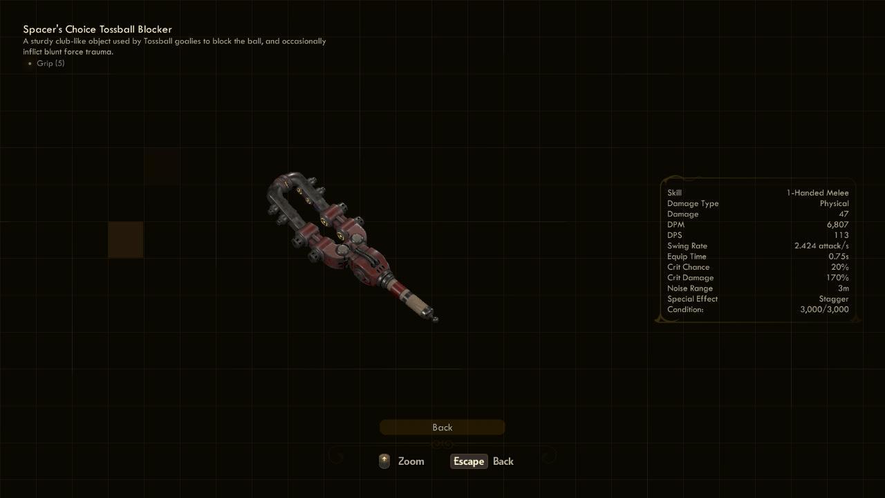 Tossball Blocker - The Outer Worlds Weapons Tossball Blocker - The Outer Worlds Weapons