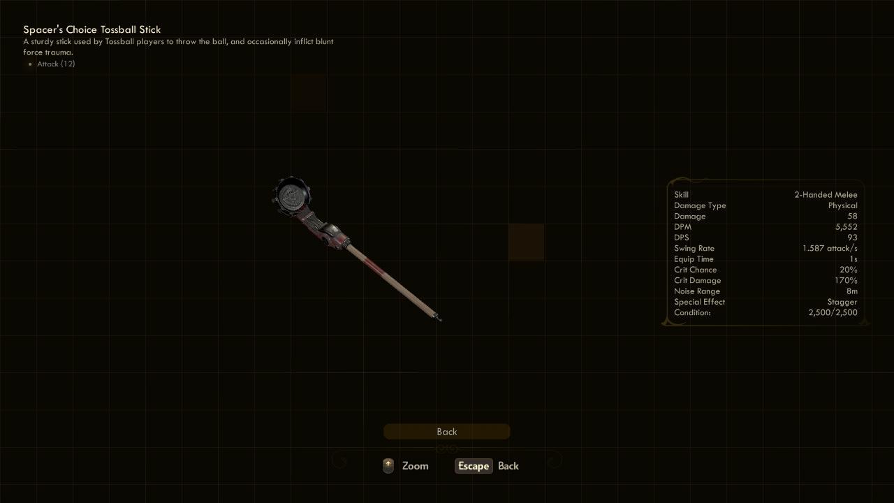 Tossball Stick - The Outer Worlds Weapons Tossball Stick - The Outer Worlds Weapons
