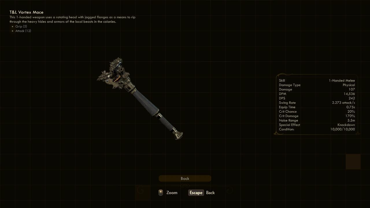 Vortex Mace - The Outer Worlds Weapons Vortex Mace - The Outer Worlds Weapons