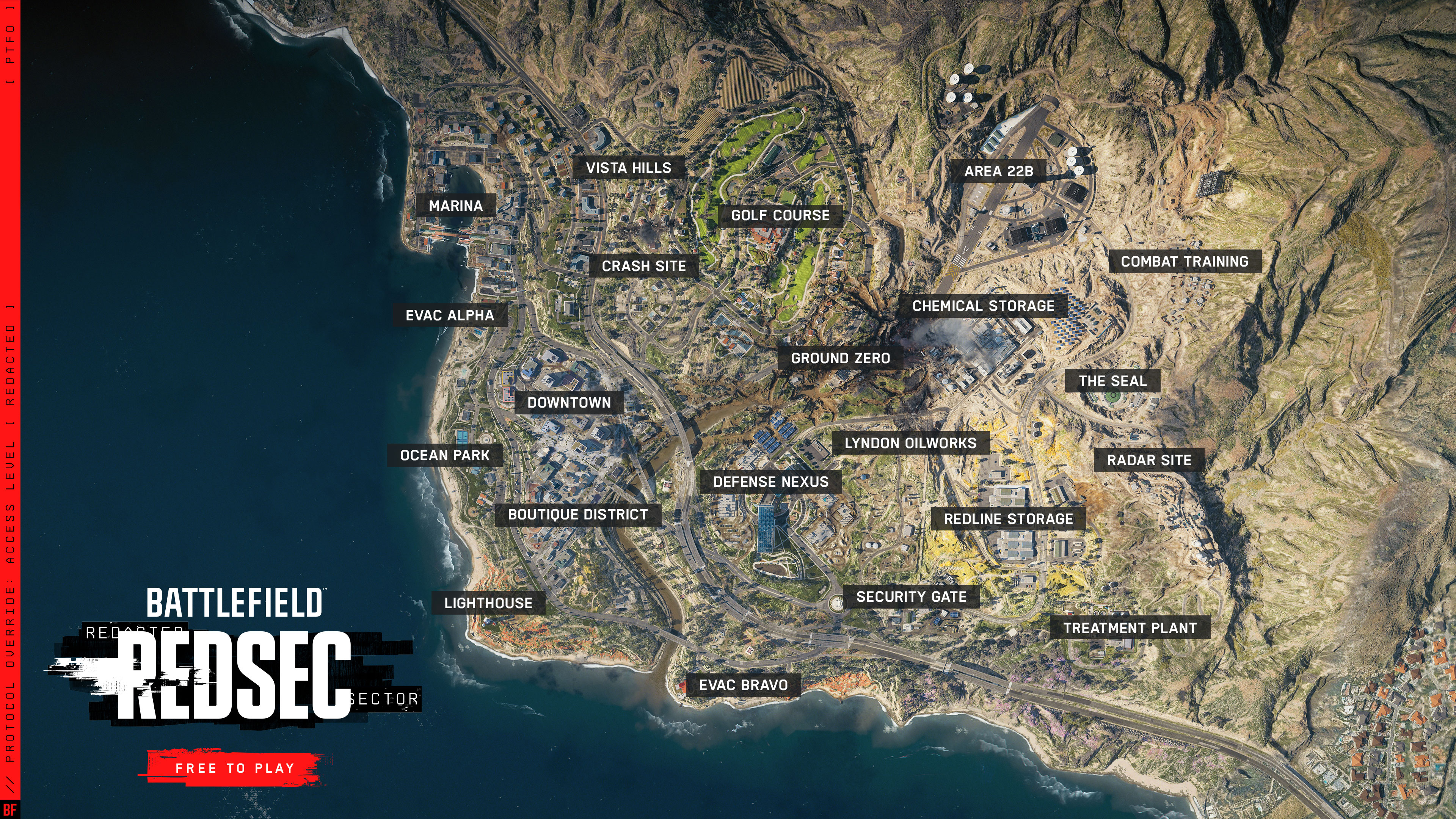 Battlefield REDSEC Battle Royale Map 'Fort Lyndon' Layout - Guides & News