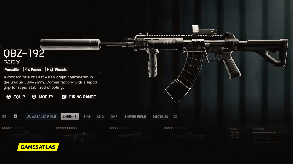 QBZ-192 - Battlefield 6 Weapons