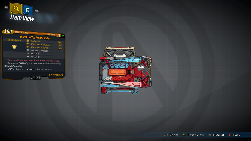 borderlands 3 fire loader legendary shield