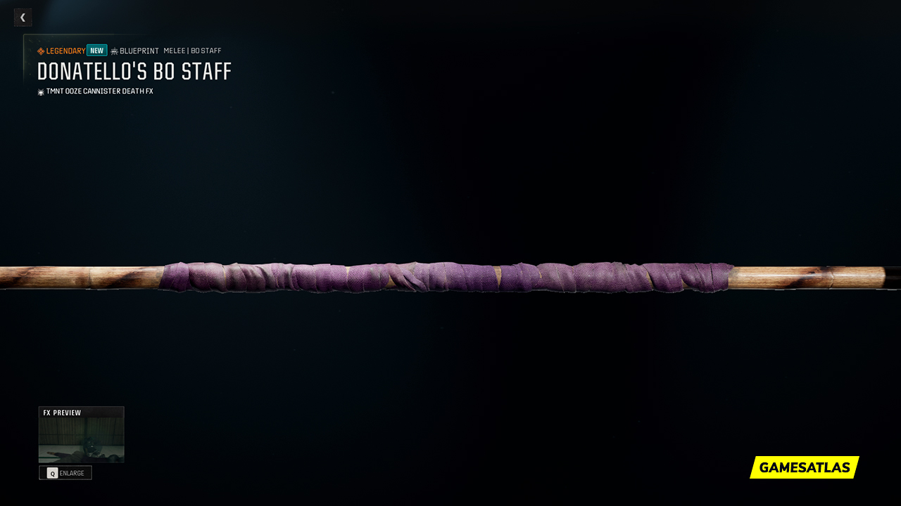 Donatello's Bo Staff - Warzone and Black Ops 6 Blueprint Donatello's Bo Staff - Warzone and Black Ops 6 Blueprint