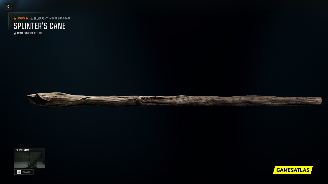 Splinter's Cane - Warzone and Black Ops 6 Blueprint Splinter's Cane - Warzone and Black Ops 6 Blueprint