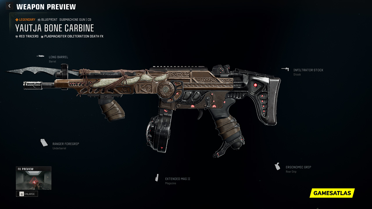Yautja Bone Carbine - Warzone and Black Ops 6 Blueprint