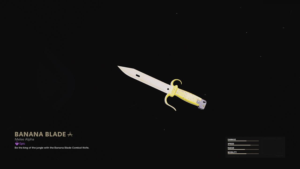 Banana Blade - COD Warzone and Black Ops Cold War Weapon Blueprint | Call of Duty Banana Blade - COD Warzone and Black Ops Cold War Weapon Blueprint | Call of Duty