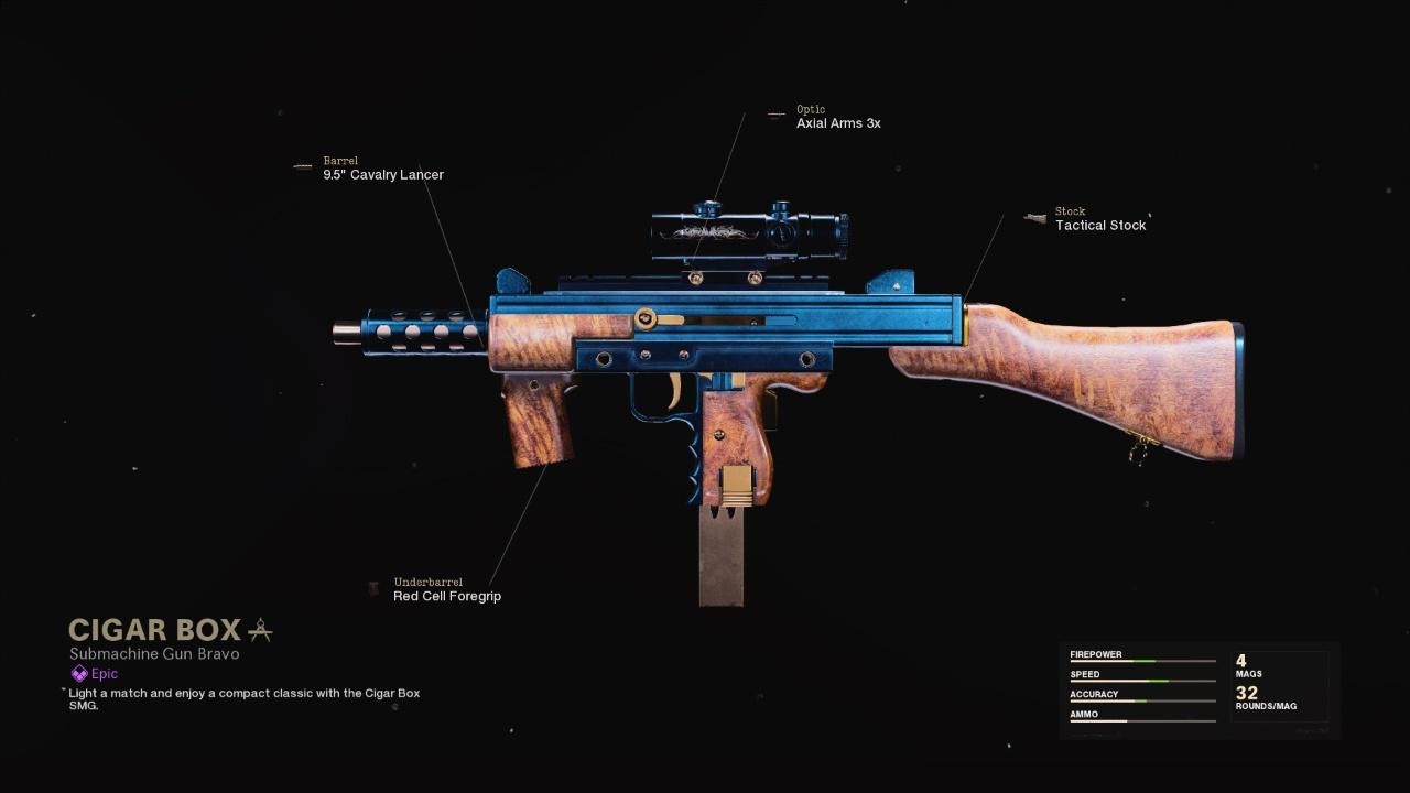 Cigar Box - COD Warzone and Black Ops Cold War Weapon Blueprint | Call of Duty Cigar Box - COD Warzone and Black Ops Cold War Weapon Blueprint | Call of Duty
